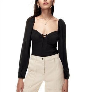Wilfred Novella Blouse, Small/Black
